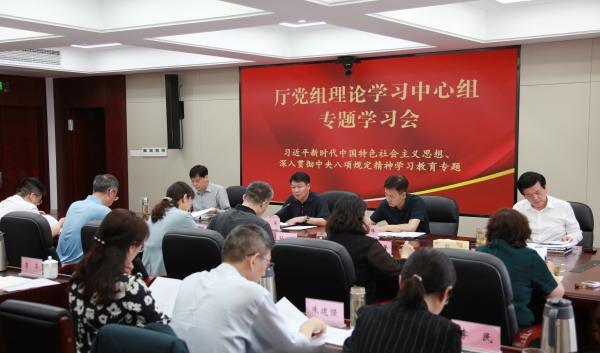 省审计厅党组理论学习中心组开展专题学习